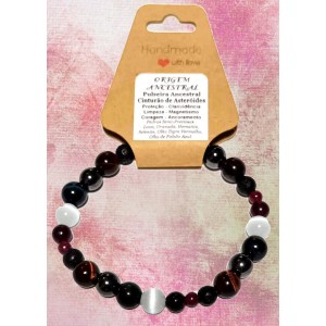PULSEIRA ANCESTRAL - CINTURÃO DE ASTERÓIDES (C/ PEDRAS SEMI-PRECIOSAS)